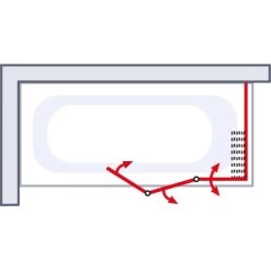 Schulte Badewannenaufsatz Softline Hell Mit Seitenwand -Badezimmerbedarf Geschäft 4060991004827 2053 6