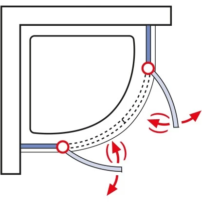 Schulte Runddusche Mit Drehtüren MasterClass BxTxH 80 X 80 X 200 Cm 5 Schulte Runddusche Mit Drehtüren MasterClass BxTxH 80 X 80 X 200 Cm – Bild 3