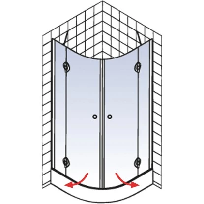 Schulte Runddusche Mit Drehtüren MasterClass BxTxH 80 X 80 X 200 Cm 6 Schulte Runddusche Mit Drehtüren MasterClass BxTxH 80 X 80 X 200 Cm – Bild 4