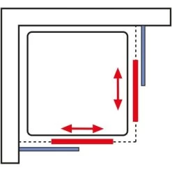 Schulte ExpressPlus Eckeinstieg Sunny Sicherheitsglas Alpinweiß 190x80cm -Badezimmerbedarf Geschäft 4060991050404 2053 6