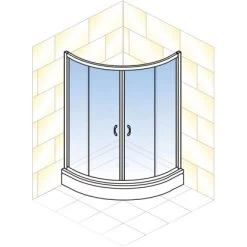 Schulte ExpressPlus Runddusche Sunny Sicherheitsglas Alpinweiß 190x90x90cm 14 Schulte ExpressPlus Runddusche Sunny Sicherheitsglas Alpinweiß 190x90x90cm -Badezimmerbedarf Geschäft 4060991051098 2053 5