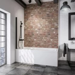 Schulte Badewannenfaltwand BlackStyle 1-teilig 80 X 140cm