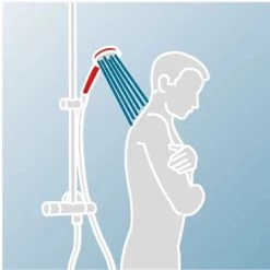 Schulte ExpressPlus Duschsystem Rain Classic Mit Thermostat Black Style Eckig -Badezimmerbedarf Geschäft 4060991058806 2053 8