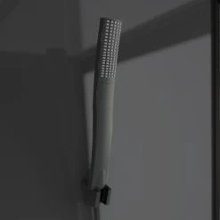 Schulte ExpressPlus Komplettdusche-Schiebetür Bali Mattschwarz 215 Cm X 115 Cm -Badezimmerbedarf Geschäft 4060991074998 2053 CU 04