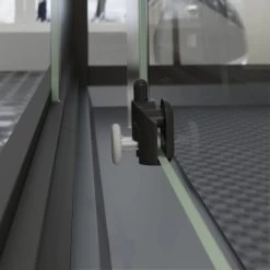 Schulte ExpressPlus Komplettdusche-Schiebetür Bali Mattschwarz 215 Cm X 115 Cm -Badezimmerbedarf Geschäft 4060991074998 2053 CU 07