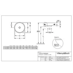Villeroy & Boch Friends Halbeinbau-Waschbecken 43cm StarWhite M. ÜL CPlus 6 Villeroy & Boch Friends Halbeinbau-Waschbecken 43cm StarWhite M. ÜL CPlus -Badezimmerbedarf Geschäft 4123 vbtz 411400 411401p1 2