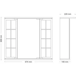 Jokey Spiegelschrank Binz Mit LED-Beleuchtung Weiß 7 Jokey Spiegelschrank Binz Mit LED-Beleuchtung Weiß -Badezimmerbedarf Geschäft 415072 3707 4