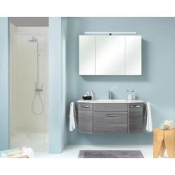 Pelipal Badmöbel-Set Zoey Graphit 112 Cm 3-teilig -Badezimmerbedarf Geschäft 420929 2467 4obi325zoeyf12