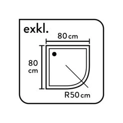 Baliv Duschkabine DUK-80.20R 80 Cm X 80 Cm Chrom 20 Baliv Duschkabine DUK-80.20R 80 Cm X 80 Cm Chrom -Badezimmerbedarf Geschäft 4250312107720 WEB03 270521
