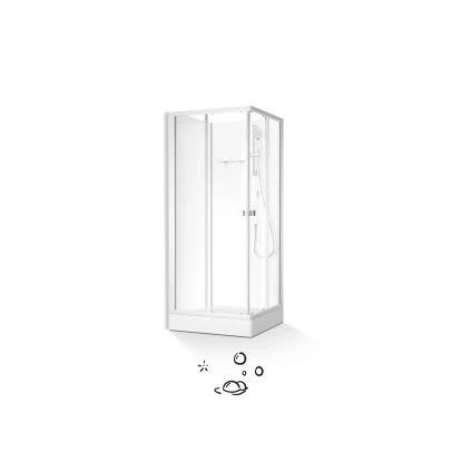 Baliv Komplettdusche DUK-85.110KE 85 Cm X 85 Cm Silber Matt 10 Baliv Komplettdusche DUK-85.110KE 85 Cm X 85 Cm Silber Matt – Bild 8