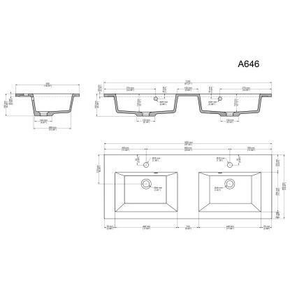Posseik Doppel-Waschplatz Homeline 120 Cm Anthrazit Seidenglanz 9 Posseik Doppel-Waschplatz Homeline 120 Cm Anthrazit Seidenglanz – Bild 7