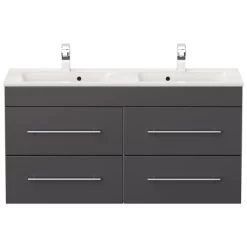 Posseik Doppel-Waschplatz Homeline 120 Cm Anthrazit Seidenglanz 14 Posseik Doppel-Waschplatz Homeline 120 Cm Anthrazit Seidenglanz -Badezimmerbedarf Geschäft 4250524191913 6