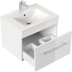 Posseik Waschplatz Viva 60 Cm Weiß Hochglanz 11 Posseik Waschplatz Viva 60 Cm Weiß Hochglanz -Badezimmerbedarf Geschäft 4251461507157 2