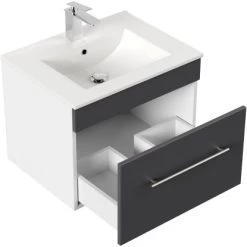 Posseik Waschplatz Viva 60 Cm Anthrazit Seidenglanz 12 Posseik Waschplatz Viva 60 Cm Anthrazit Seidenglanz -Badezimmerbedarf Geschäft 4251461507171 2