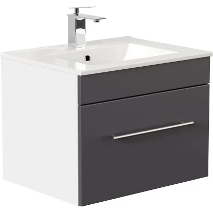 Posseik Waschplatz Viva 60 Cm Anthrazit Seidenglanz 4 Posseik Waschplatz Viva 60 Cm Anthrazit Seidenglanz – Bild 2