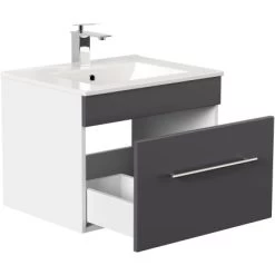 Posseik Waschplatz Viva 60 Cm Anthrazit Seidenglanz 13 Posseik Waschplatz Viva 60 Cm Anthrazit Seidenglanz -Badezimmerbedarf Geschäft 4251461507171 4