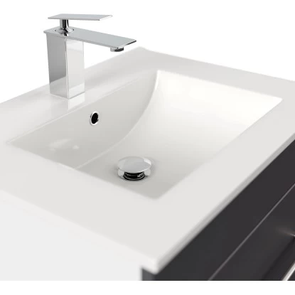 Posseik Waschplatz Viva 60 Cm Anthrazit Seidenglanz 7 Posseik Waschplatz Viva 60 Cm Anthrazit Seidenglanz – Bild 5