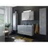 Posseik Badmöbelset Argos 4-tlg. Inkl. Spiegelschrank Beton -Badezimmerbedarf Geschäft 4251461532753 1