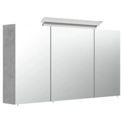 Posseik Badmöbelset Argos 4-tlg. Inkl. Spiegelschrank Beton -Badezimmerbedarf Geschäft 4251461532753 6