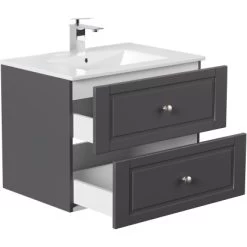 Posseik Badmöbel-Set Homeline H X B X T: 54 Cm X 72 Cm X 46,5 Cm Anthrazit 12 Posseik Badmöbel-Set Homeline H X B X T: 54 Cm X 72 Cm X 46,5 Cm Anthrazit -Badezimmerbedarf Geschäft 4251982604236 4873 4