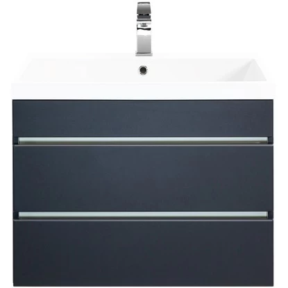 Posseik Waschplatz Amilia H 58 X B 60 X T 48 Cm Anthrazit Schubladen Grifflos 4 Posseik Waschplatz Amilia H 58 X B 60 X T 48 Cm Anthrazit Schubladen Grifflos – Bild 2