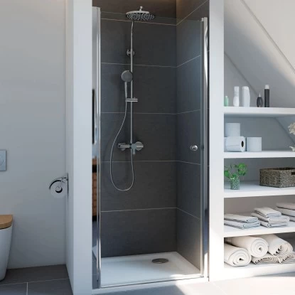 Breuer Drehtür Für Nische Links Elana 6 Silber Matt Klarglas 80 Cm 3 Breuer Drehtür Für Nische Links Elana 6 Silber Matt Klarglas 80 Cm