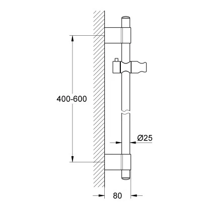Grohe Brausestange Power & Soul 60 Cm Chrom 4 Grohe Brausestange Power & Soul 60 Cm Chrom – Bild 2