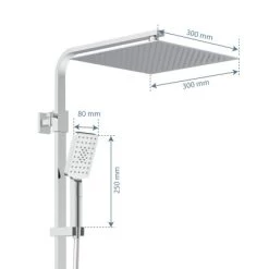 Schütte Überkopf-Brauseset Ocean Mit Thermostat-Ablage Chrom-Weiß 12 Schütte Überkopf-Brauseset Ocean Mit Thermostat-Ablage Chrom-Weiß -Badezimmerbedarf Geschäft 4731808 2759 3