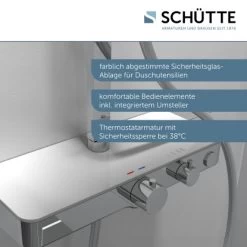 Schütte Überkopf-Brauseset Ocean Mit Thermostat-Ablage Chrom-Weiß 16 Schütte Überkopf-Brauseset Ocean Mit Thermostat-Ablage Chrom-Weiß -Badezimmerbedarf Geschäft 4731808 2759 7