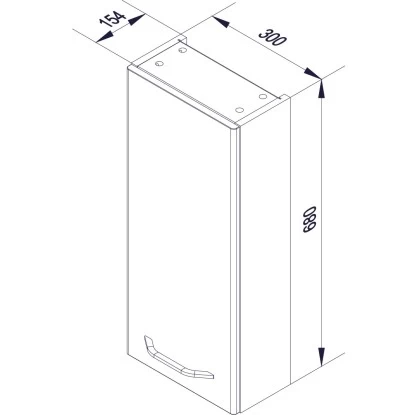 Fackelmann Hängeschrank 30 Cm Milano Weiß 7 Fackelmann Hängeschrank 30 Cm Milano Weiß – Bild 5