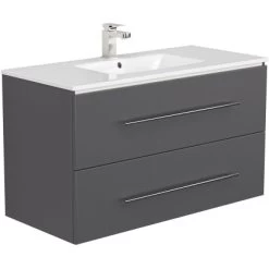 Posseik Waschplatz 100 Cm Homeline Anthrazit