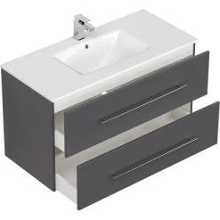 Posseik Waschplatz 100 Cm Homeline Anthrazit -Badezimmerbedarf Geschäft 4873 HOMELINE100000104DE 4