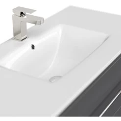 Posseik Waschplatz 100 Cm Homeline Anthrazit -Badezimmerbedarf Geschäft 4873 HOMELINE100000104DE 6