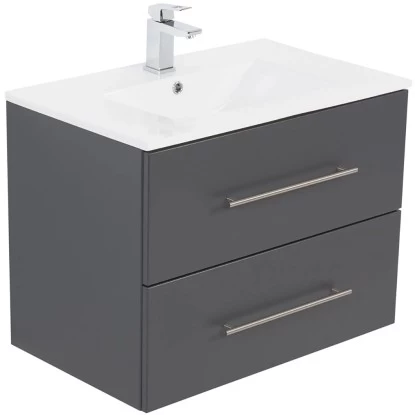 Posseik Waschtisch Homeline 54 Cm X 70 Cm X 46 Cm Anthrazit 3 Posseik Waschtisch Homeline 54 Cm X 70 Cm X 46 Cm Anthrazit