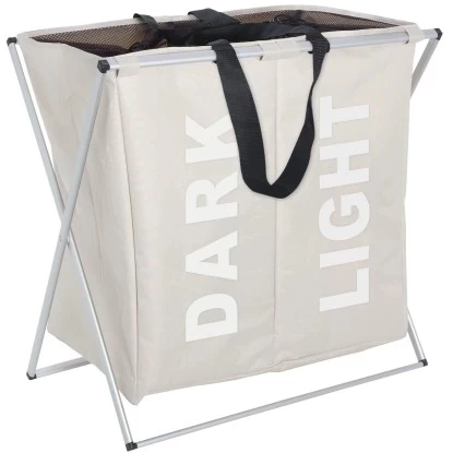 Wenko Wäschesammler Duo Beige 120 L 3 Wenko Wäschesammler Duo Beige 120 L