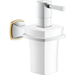 Grohe Halter Grandera Mit Keramik-Seifenspender Chrom/Gold