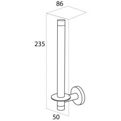 Tiger Reserverollenhalter Boston Edelstahl Gebürstet -Badezimmerbedarf Geschäft 53253 4621 4008913054413 7