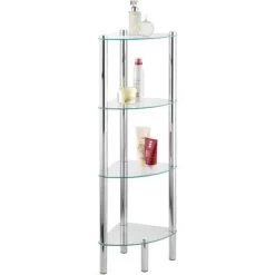 Wenko Badeckregal Yago Mit 4 Glasplatten