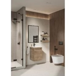 Maximus Waschbeckenunterschrank Cheese 40 Cm Canela Eiche Mit 1 Tür -Badezimmerbedarf Geschäft 5902490648296 4807 3