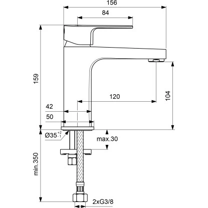 Ideal Standard Waschtischarmatur Cerafine D H100 Ohne Ablaufgarnitur Chrom 9 Ideal Standard Waschtischarmatur Cerafine D H100 Ohne Ablaufgarnitur Chrom – Bild 7