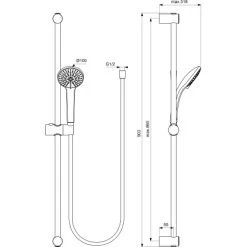 Ideal Standard Armaturenpaket Ceraflex Inkl. Brausearmatur Chrom 31 Ideal Standard Armaturenpaket Ceraflex Inkl. Brausearmatur Chrom -Badezimmerbedarf Geschäft 611282 3049 15