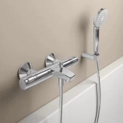 Ideal Standard Badethermostat Ceratherm T25 Aufputz Chrom -Badezimmerbedarf Geschäft 611682 3049 3