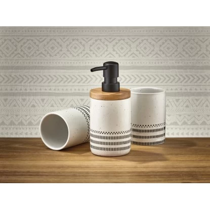 Kleine Wolke Seifenspender Alva Schwarz-Weiß 4 Kleine Wolke Seifenspender Alva Schwarz-Weiß – Bild 2