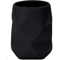 Kleine Wolke Zahnputzbecher Crackle Schwarz