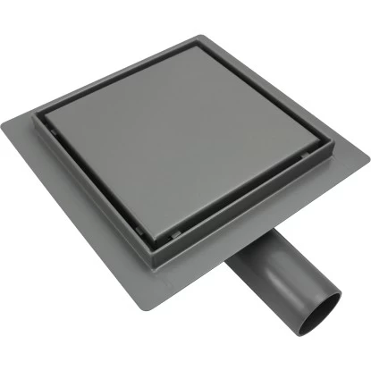 VerosanPro Duschrinne-Bodenablauf Nakia Quadratisch Matt Hellgrau 20 Cm X 20 Cm 3 VerosanPro Duschrinne-Bodenablauf Nakia Quadratisch Matt Hellgrau 20 Cm X 20 Cm