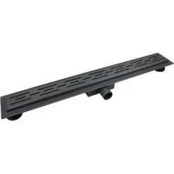 VerosanPro Duschrinne Nakia DR1 Komplettset Designrost Matt Dunkelgrau 90 Cm