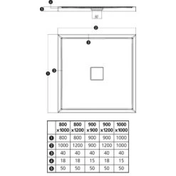 Duschwanne Fashion-R 80 Cm X 120 Cm 8 Duschwanne Fashion-R 80 Cm X 120 Cm -Badezimmerbedarf Geschäft 675081 3209 3