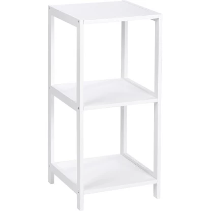 Wenko Regal Oslo Echtholz Weiß 3 Etagen 76 Cm X 36 Cm X 36 Cm 3 Wenko Regal Oslo Echtholz Weiß 3 Etagen 76 Cm X 36 Cm X 36 Cm