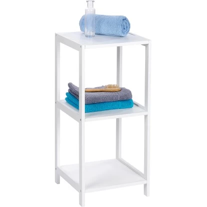 Wenko Regal Oslo Echtholz Weiß 3 Etagen 76 Cm X 36 Cm X 36 Cm 4 Wenko Regal Oslo Echtholz Weiß 3 Etagen 76 Cm X 36 Cm X 36 Cm – Bild 2