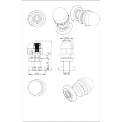 Einzelrolle Für Duschkabinen 4er-Set 4 Mm Glasstärke 11 Einzelrolle Für Duschkabinen 4er-Set 4 Mm Glasstärke -Badezimmerbedarf Geschäft 702422 4633 3